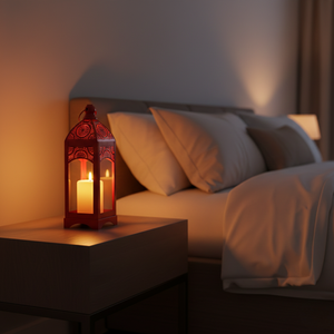 Lanterne en métal décorative, bougeoir vintage, décoration intérieure et extérieure, lumière suspendue, cadeau pour le salon, le jardin, ensemble professionnel - Product Image 1