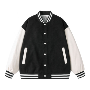 Chaqueta de béisbol estilo Letterman icónico para hombre, chaqueta blanca Varsity de lana de primera calidad con cuello levantado, chaqueta de invierno para hombre - Product Image 6