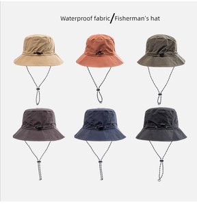 Chapeau seau unisexe à large bord pour les activités de plein air Protection anti-ultraviolet Printemps Été Pêche Cyclisme Vêtements décontractés quotidiens - Product Image 3