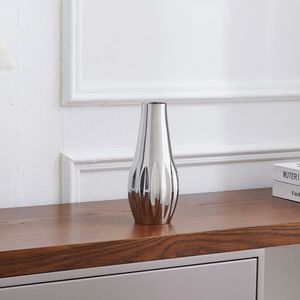 Hammered Texture Gold Finished Creative <b>Vase</b> European Floor <b>Vase</b> Metal Relief Table <b>Vase</b> Decor for Live Room From India - Product Image 4