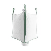 Sac Jumbo FIBC en PP tissé Singhal Brand SIPL U2JFB Modèle 1000 kg avec bec verseur supérieur et inférieur, boucle d'angle, facteur de sécurité 5:1