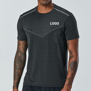 Productos al por mayor Camiseta personalizada Camiseta De Running Hombres Quick Dry Running Ropa deportiva ligera Camiseta de alta calidad - Product Image 5