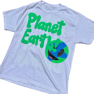 2025 venta al por mayor personalizado Color gris Puff impreso camiseta de calidad superior 100% tela de algodón cuello redondo pesado GSM camiseta para hombres - Product Image 1