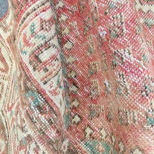 2.5x4.9 ft Turkish <b>Rug</b>, Vintage <b>Small</b> <b>Rug</b>, Red Green Abstract <b>Rug</b> - Product Image 5