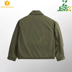 Veste d'hiver décontractée unisexe élégante avec fermeture à glissière avant et patte de patte Zig Zag vêtements d'extérieur à la mode pour hommes - Product Image 3