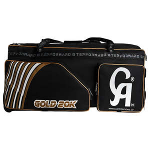 Bolsa de Cricket CA 20K Gold con Ruedas, Diseño en Negro/Dorado - Product Image 1