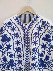 Đầy Màu Sắc Dân tộc Suzani Thêu Áo Khoác Bông Bông Áo Khoác Cho Mùa Đông Mặc Tay Thêu Áo Khoác Ngắn - Product Image 3