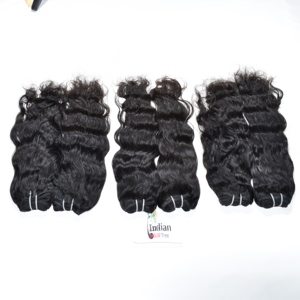 100% vierge indien Remy lâche vague profonde cuticule aligné faisceaux de cheveux humains non transformés donneur unique ondulé fabrique des Extensions - Product Image 3