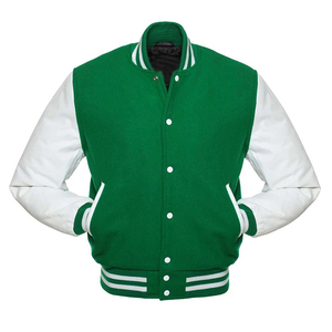 Chaqueta Varsity de Cuero al por Mayor, Nueva Chaqueta Lettermen de Fabricación de Alta Calidad con Mangas Genuinas de Chaqueta Varsity - Product Image 2