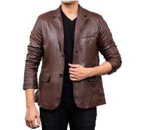 Recién llegado personalizado a prueba de viento casual negro montar motociclista hombres chaquetas de cuero elegante moda chaquetas de cuero genuino - Product Image 4