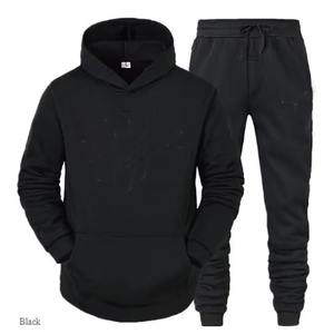 Survêtement de sport thermique décontracté pour homme avec logo personnalisé, coupe ajustée, 100% coton, toutes les couleurs - Product Image 2