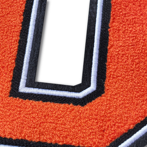 Patchs tissés écologiques personnalisés, style à coudre, alphabet anglais, lettres, triangle, cercle, couleurs jaune et bleu, sacs en toile - Product Image 6