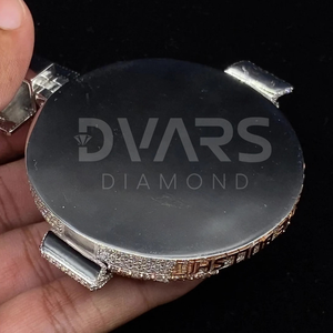 Logotipo personalizado Chapado en plata 925 Plata de ley Hip Hop Jewelry Lab Grown Diamond GRA Certified Circle Pendant Iced Letter - Product Image 5