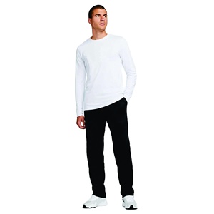 Custom Logo Print Stack Sweatpants <b>Drawstring</b> <b>Trousers</b> Cotton French Terry Joggers Men Stacked Sweat Pants - Product Image 1