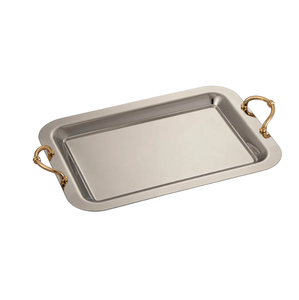 ชุดจานอาหารสแตนเลสสำหรับใช้ในร้านอาหารจานอาหารสำหรับงานปาร์ตี้พร้อมที่จับไม้ - Product Image 5