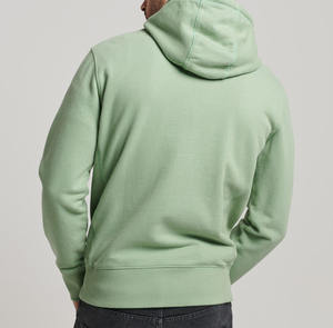 Sudadera con Capucha Negra Extra Grande de Estilo Urbano para Hombre, Otoño, Venta al por Mayor, 250g, Logotipo Bordado DTF Personalizado, Sudadera Informal para Hombre - Product Image 4