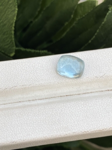 Piedra de cabujones con forma de cojín de Aguamarina de Color superior Natural con buen brillo, piedras preciosas sueltas para hacer joyas de 3,06 quilates - Product Image 3
