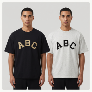 เสื้อยืดโอเวอร์ไซส์ลายกราฟิกสไตล์วินเทจสำหรับผู้ชาย ผ้าฝ้ายหนา 240GSM - Product Image 1