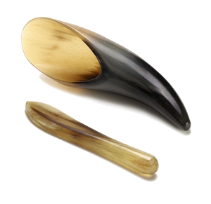 Venta caliente Cuerno de búfalo masajeador facial artesanía Terapia Gua Sha Masajeador Tablero de raspado Cuidado DE LA SALUD Venta caliente - Product Image 6