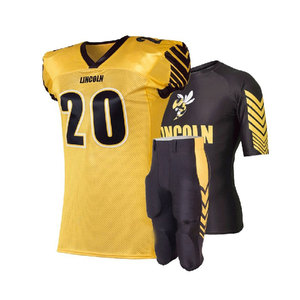 Uniforme de football américain de conception de couleur de logo personnalisé meilleur matériel nouveau style d'uniforme de football américain - Product Image 5