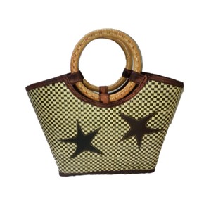 Sac à main en jonc de mer tissé à la main de haute qualité avec différents design et tailles spécialisé pour les vacances d'été - Product Image 2