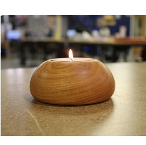 Portavelas de madera grabado Love, vajilla de lujo, producto decorativo para el hogar y la boda, buena calidad - Product Image 2