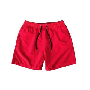 Nouveaux shorts de plage confortables à séchage rapide pour hommes maillots de bain en soie avec cordon de serrage élastique à la taille motif solide - Product Image 5