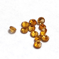 Haute qualité 0.06 Cts Citrine dorée naturelle 2.5mm coupe brillante pierre précieuse en vrac étincelant cercle facette bijoux