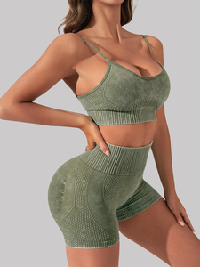 Women's <b>Yoga</b> Shorts Suit Seamless Sports Bra <b>Yoga</b> <b>Pants</b> Workout Set Fitnesswear Sportswear Running Shorts for Womens - Product Image 4