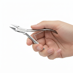 ที่ตัดหนังกำพร้าสแตนเลสอย่างดี สำหรับตัดหนังที่ตายแล้ว  พร้อมสปริงคู่  สำหรับทำเล็บมือและเล็บเท้าอย่างแม่นยำ - Product Image 2