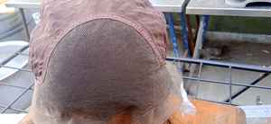 Perruques en dentelle complète pour femmes, 100% cheveux vierges indiens authentiques, Remy, lisses naturelles, noires, sans colle, double super double tirage - Product Image 4