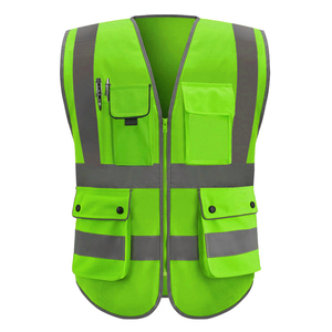 เสื้อกั๊กนิรภัยสะท้อนแสงสีฟ้าเหลืองเขียวสะท้อนแสงเสื้อกั๊กนิรภัยสำหรับอุตสาหกรรม - Product Image 4