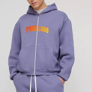 Sudadera con capucha y cremallera de algodón 100% de alta calidad, sudadera con capucha personalizada con estampado DTG para hombre, Sudadera con capucha cálida de invierno de peso pesado en blanco de gran tamaño - Product Image 1