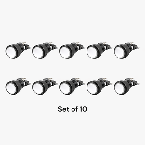 Small Round Arcade Push Button Set of 10 with 12V <b>LED</b> <b>Light</b> & <b>Micro</b> Switch Multi-Color Free Shipping - Product Image 3