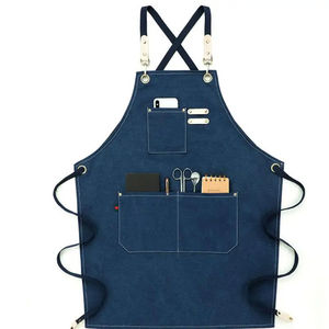 Kitchen Cotton Canvas <b>Aprons</b> Gift Custom Design logo Adjustable Hanging Neck <b>Cooking</b> Chef <b>Aprons</b> - Product Image 4
