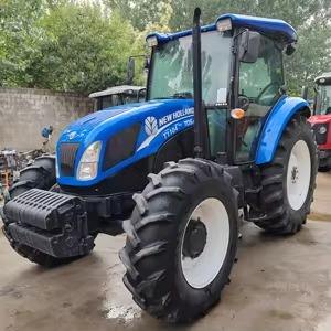 Venta al por mayor asequible original bastante usado Tractor New Holland T1104 110 HP potencia de caballo tractor de granja en Stock precio bajo - Product Image 3