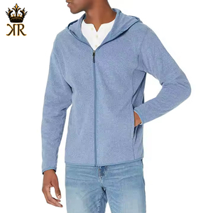 Sudadera con capucha y cremallera para hombre, 100% algodón, 300 g/m², diseño personalizado, informal, de invierno, peso pesado, venta al por mayor - Product Image 1