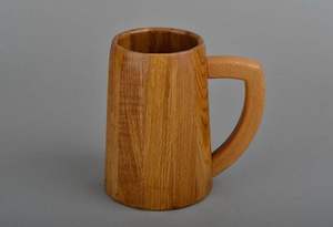 Artículos para beber, taza de café para beber vikingo de madera Irregular, taza de café de viaje con forma de mango personalizada para uso en restaurantes de Navidad - Product Image 3
