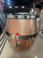 Expérience de cuisine indienne authentique équipement de cuisine commerciale fabriqué à la main en cuivre martelé gaz Tandoor résistant aux intempéries facile