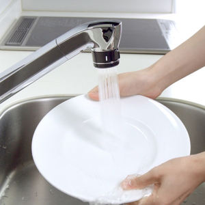 Vente en gros de mitigeur de cuisine en acier inoxydable mitigeur de robinet d'évier à double levier avec douchette thermostatique froid monotrou - Product Image 2