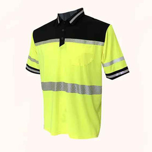 Camisa DE SEGURIDAD reflectante de alta visibilidad hecha a medida con mangas cortas para hombres 2025 Polo DE SEGURIDAD personalizado ropa al aire libre - Product Image 6