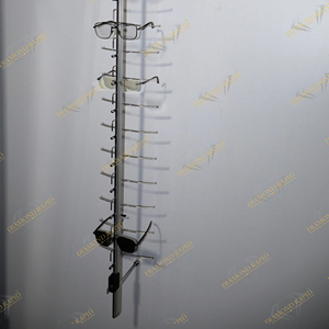 wholesale <b>Optical</b> Display Equipment Stainless Steel Wall Mount Eyeglass Display Rod Display <b>Eyewear</b> Stand - Product Image 1