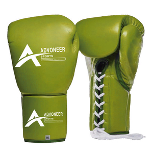 Superior Custom Logo Leather Boxing <b>Gloves</b> 14oz/10oz/16oz Breathable Moisture Wicking <b>Lace</b>-Up Training <b>Gloves</b> for Adult Boxer - Product Image 6