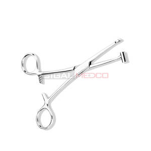 Pinces ORL de qualité supérieure en acier inoxydable allemand plaqué argent, antidérapantes, réutilisables, pour le corps, le tragus, l'oreille et le nombril - Product Image 4