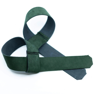 Muñequeras de entrenamiento de gimnasio de alta calidad, correas de elevación de cuero de vaca originales, personalización ajustable para levantamiento de pesas - Product Image 4