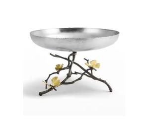 Cuenco de latón decorativo dorado de diseño, soporte de diseño de hoja de fruta, cuenco de aluminio, pieza de diseño más nueva - Product Image 1