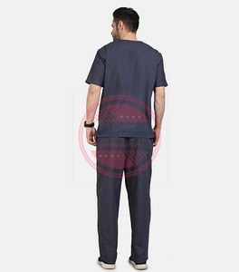 Tenue de gommage à 5 poches pour hommes, manches courtes, uniforme d'infirmière médicale hospitalière - Product Image 4