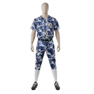 Wholesale Blue Digital Camo Baseball Uniform Durable Polyester Sublimated Sportswear for Men and Youth <b>Teams</b> - Product Image 2