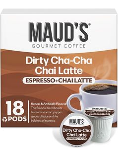Maud's Espresso Chai <b>Tea</b> Latte Pods, 18 ct, Single Serve <b>Tea</b> Pods - Product Image 6