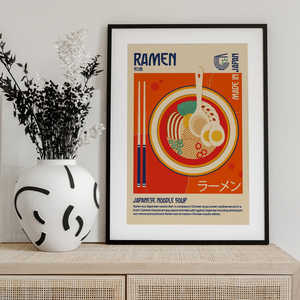 Impression sur toile de nourriture japonaise moderne, ramen, pour décoration murale - Product Image 2